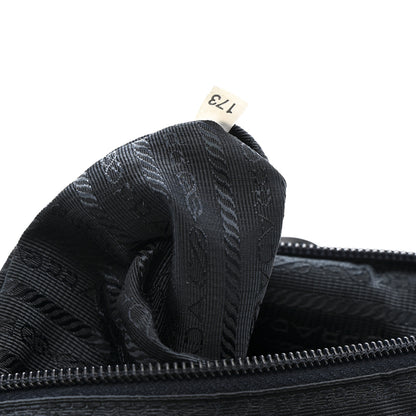 Prada Nylon Vela Drawstring Shopping Tote Navy 7 of 10