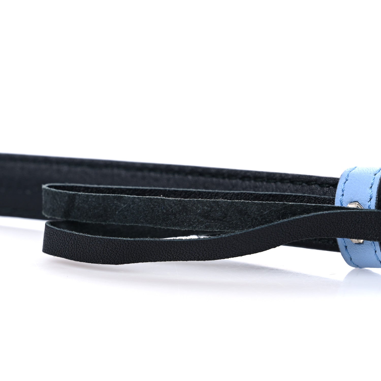 Gucci Moon Calfskin Nickel Interlocking G 20mm Belt 85 34 Porcelain Light Blue 5 of 5