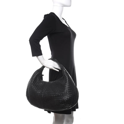 Bottega Veneta Nappa Intrecciato Large Belly Veneta Hobo Black 2 of 12