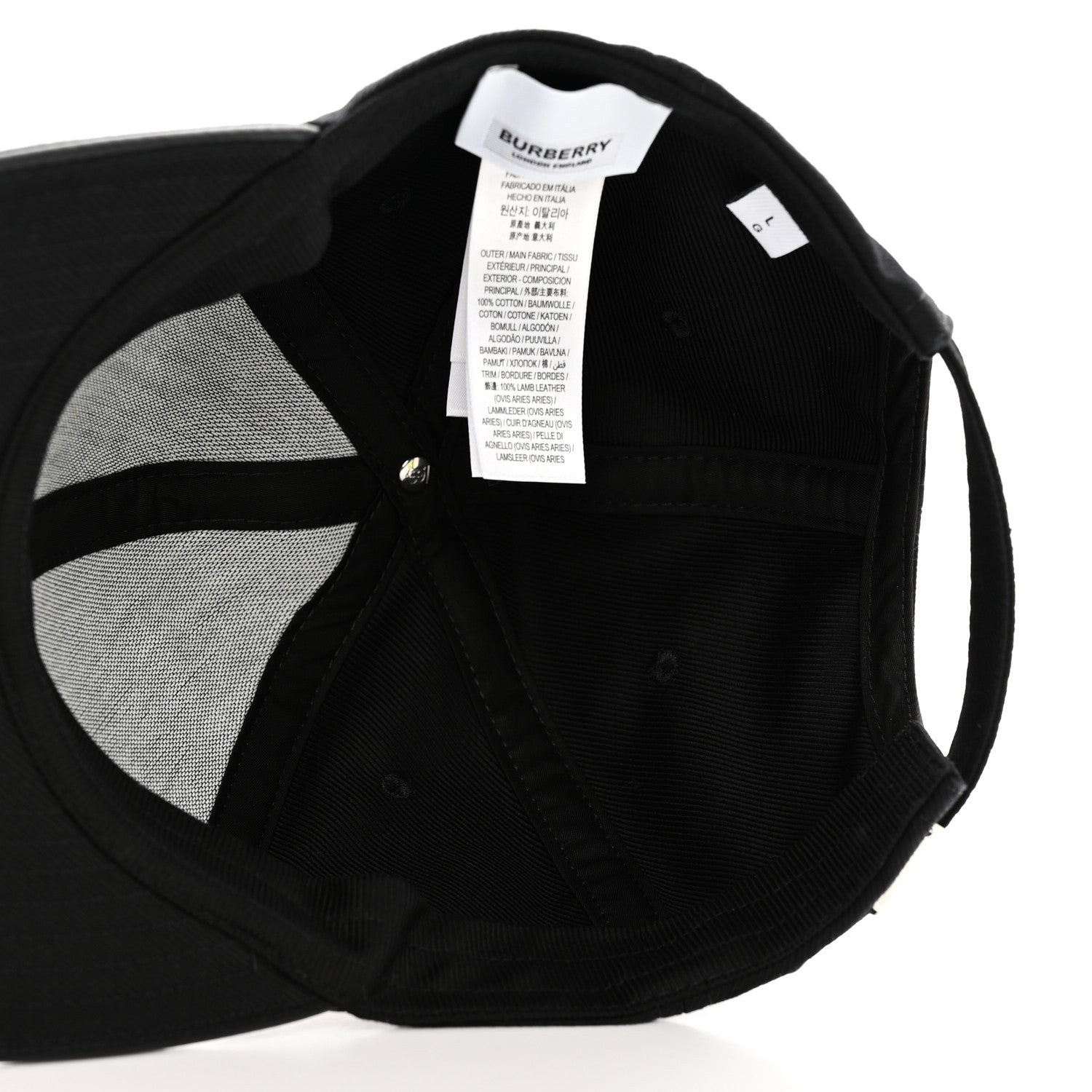 Burberry Tiger TB Monogram Baseball Hat L Black 7 of 11