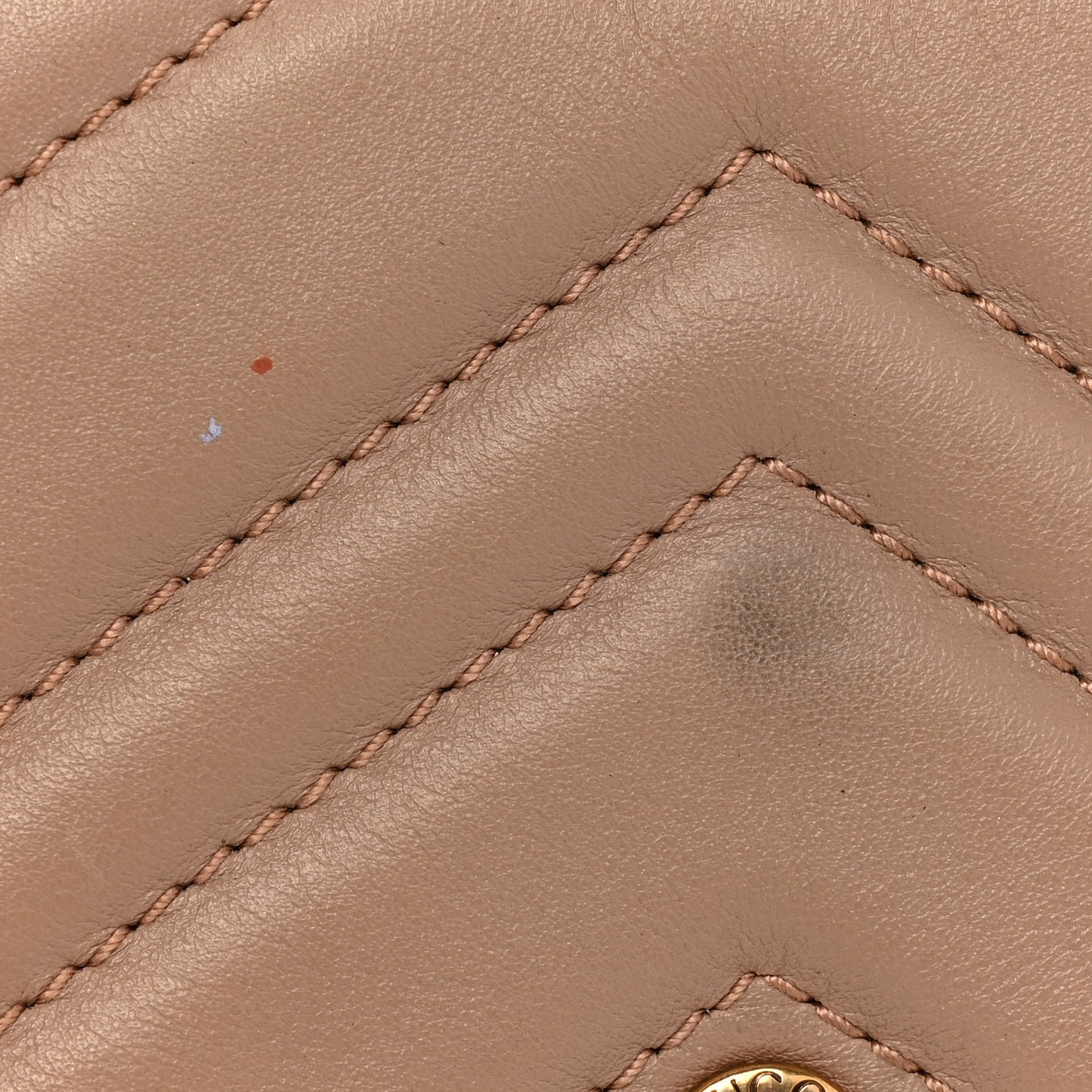 Calfskin Matelasse Super Mini GG Marmont Shoulder Bag Porcelain Rose