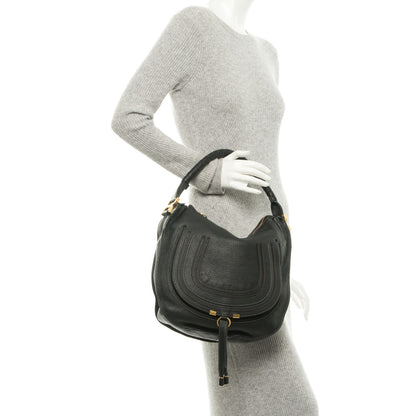 Chloe Calfskin Medium Marcie Hobo Black 2 of 7