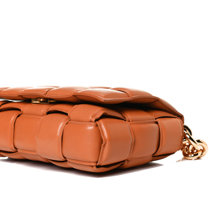 Bottega Veneta Lambskin Maxi Intreccio Padded Chain Cassette Crossbody Bag Clay 10 of 15