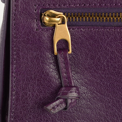 Proenza Schouler Lambskin PS1 Pouch Messenger Grape Jam 12 of 13