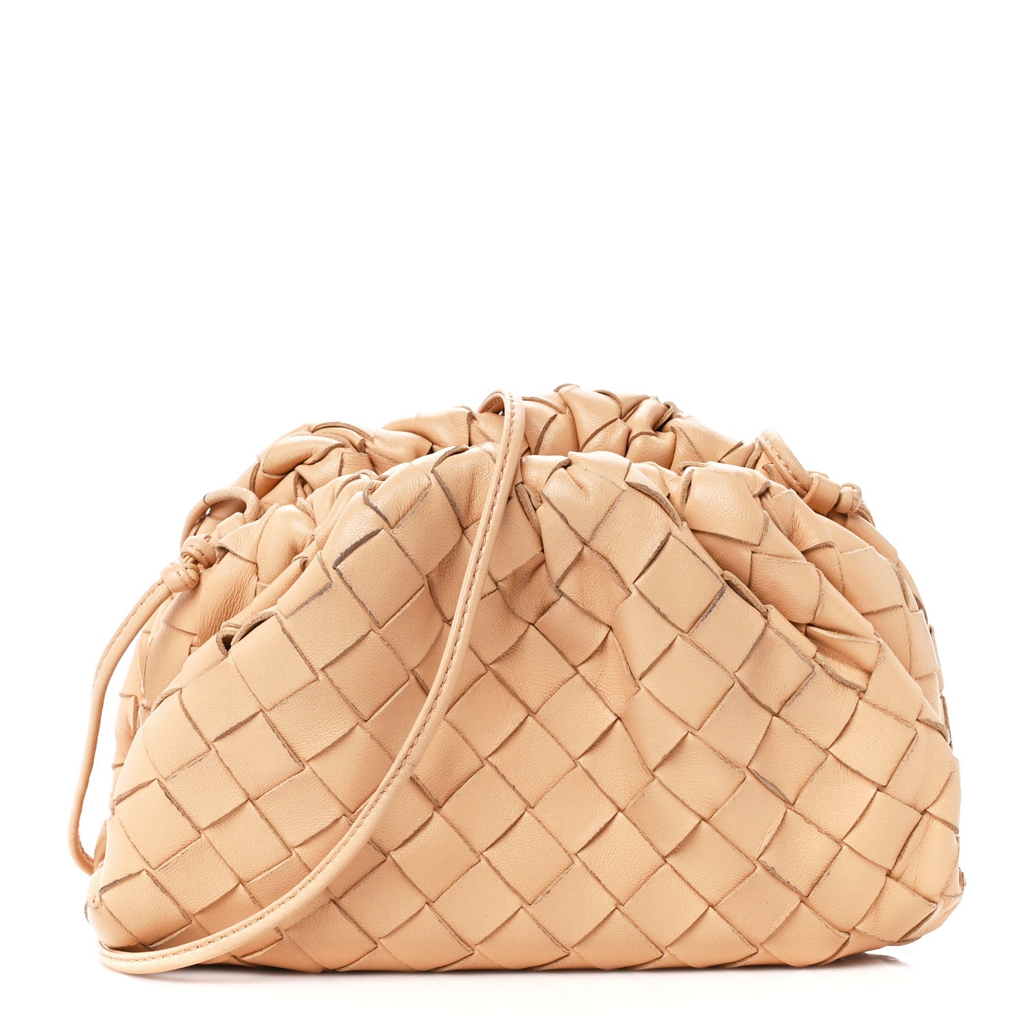 Bottega Veneta Nappa Intrecciato The Mini Pouch Almond 1 of 13