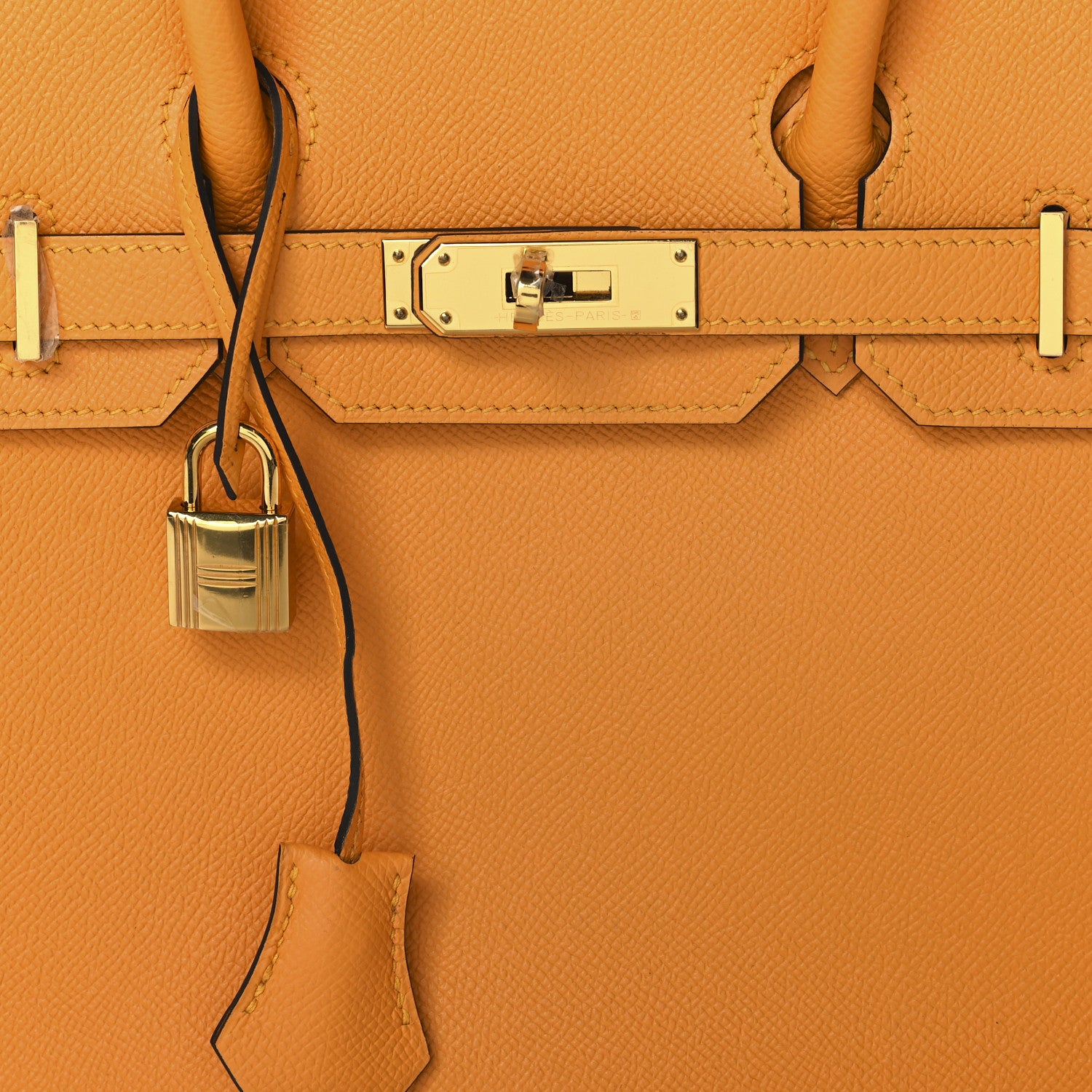 Hermes Epsom Horseshoe Birkin 30 Jaune D'Or 8 of 13