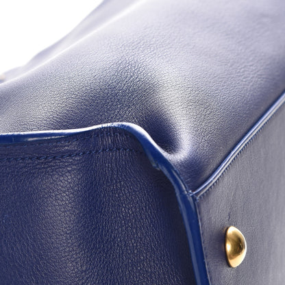 Saint Laurent Calfskin Small Classic Y Cabas Navy 11 of 12