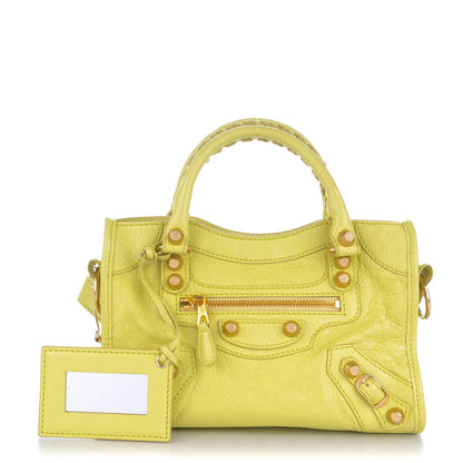 Balenciaga Agneau Giant 12 Gold Hardware Mini City Jaune Citronnade 1 of 7