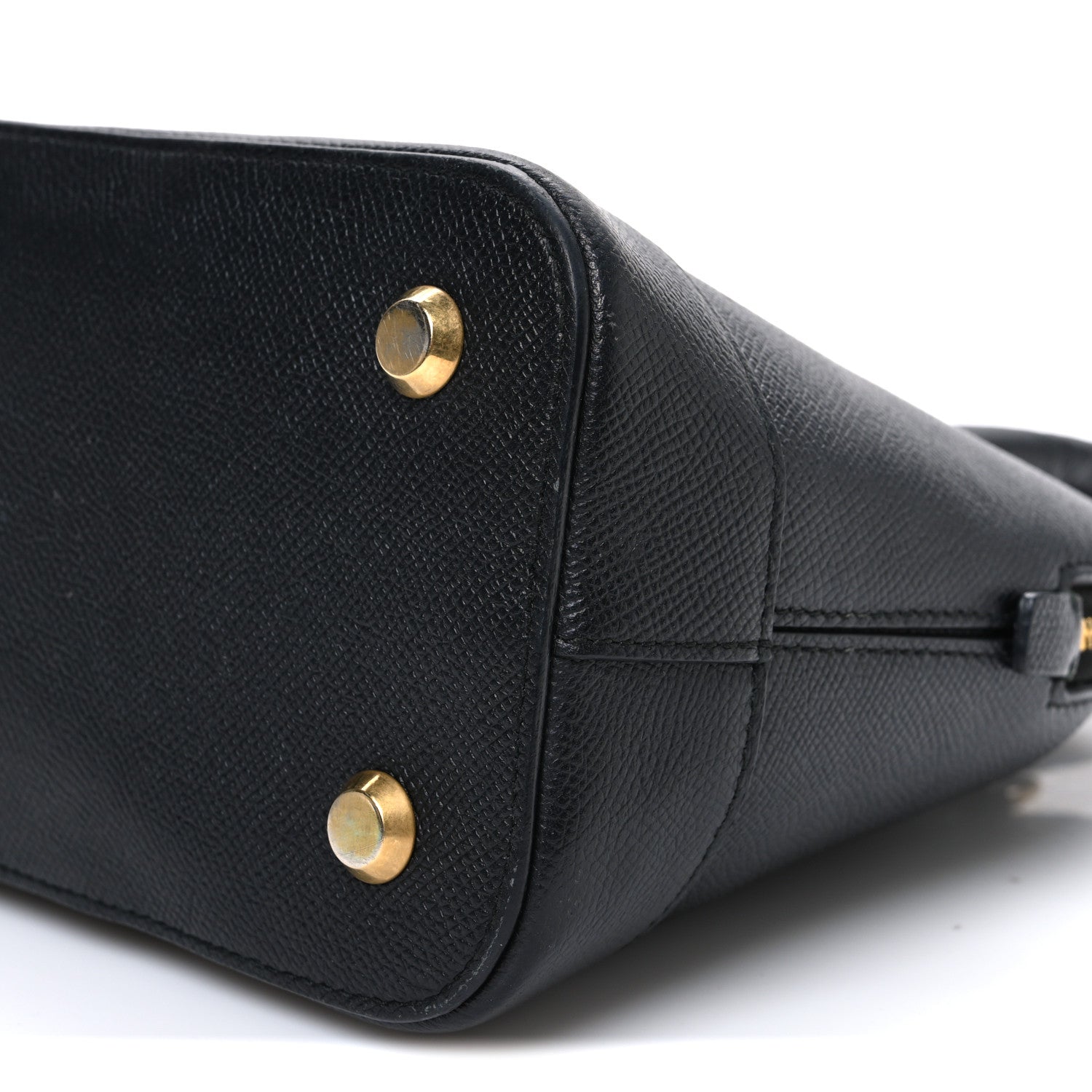 Balenciaga Signature Grained Calfskin Logo S Ville Top Handle Bag Black 10 of 11