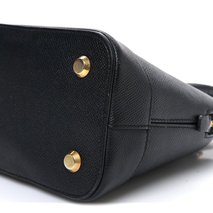 Balenciaga Signature Grained Calfskin Logo S Ville Top Handle Bag Black 10 of 11