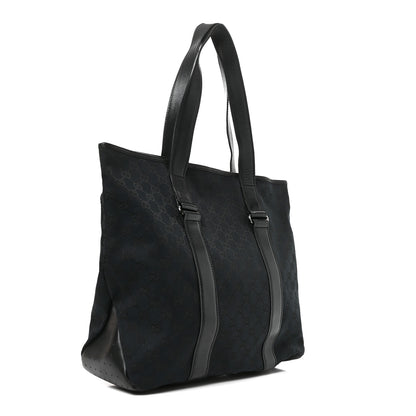 Gucci Monogram Calfskin Perforated Tote Black 3 of 10