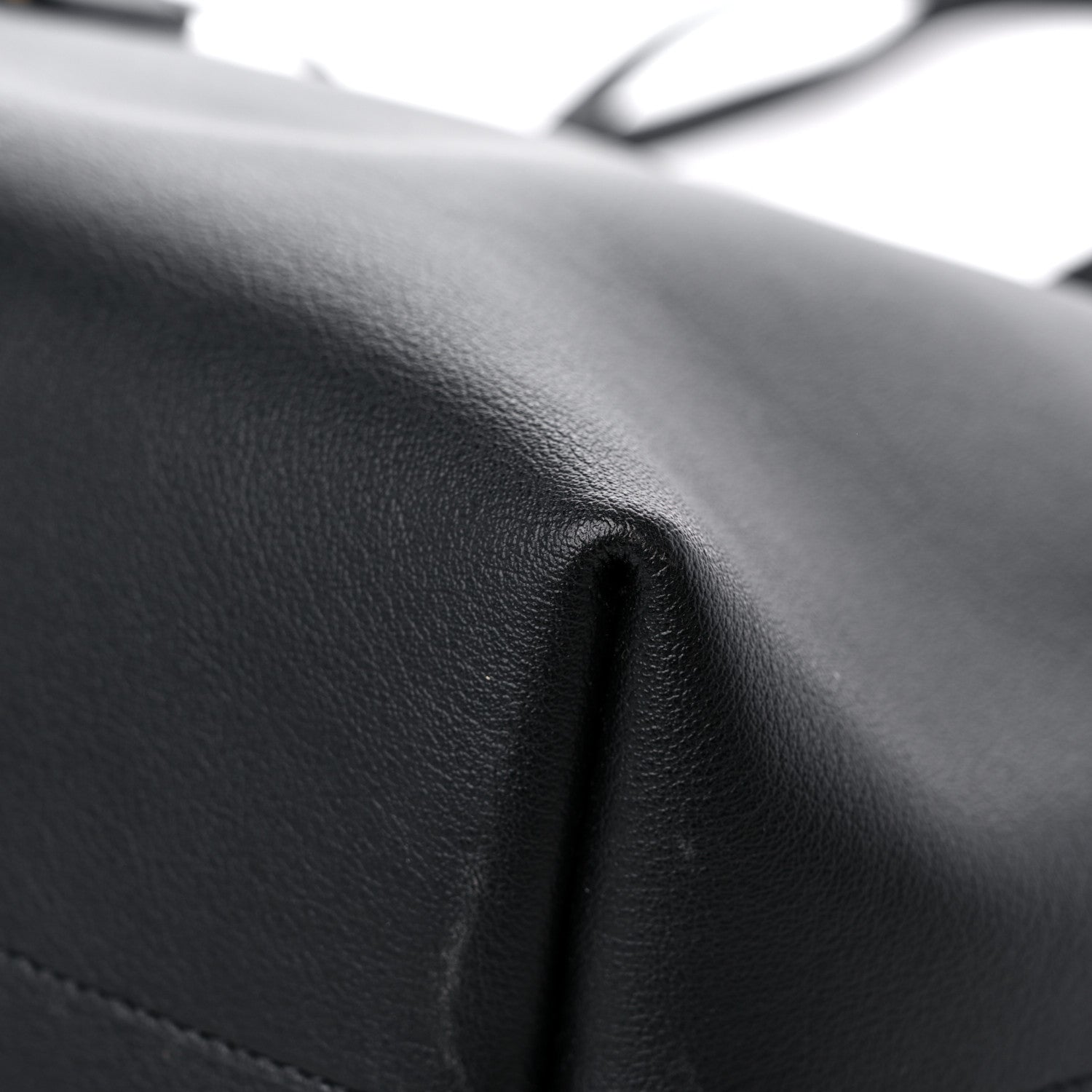 Saint Laurent Calfskin Large Shopping Tote Black 9 of 12