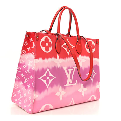 Louis Vuitton Monogram Escale Onthego GM Rouge 3 of 10