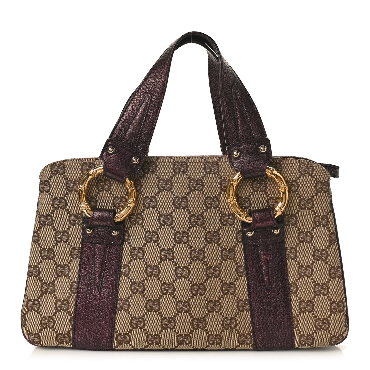 Monogram Small Bamboo Tote Bronze