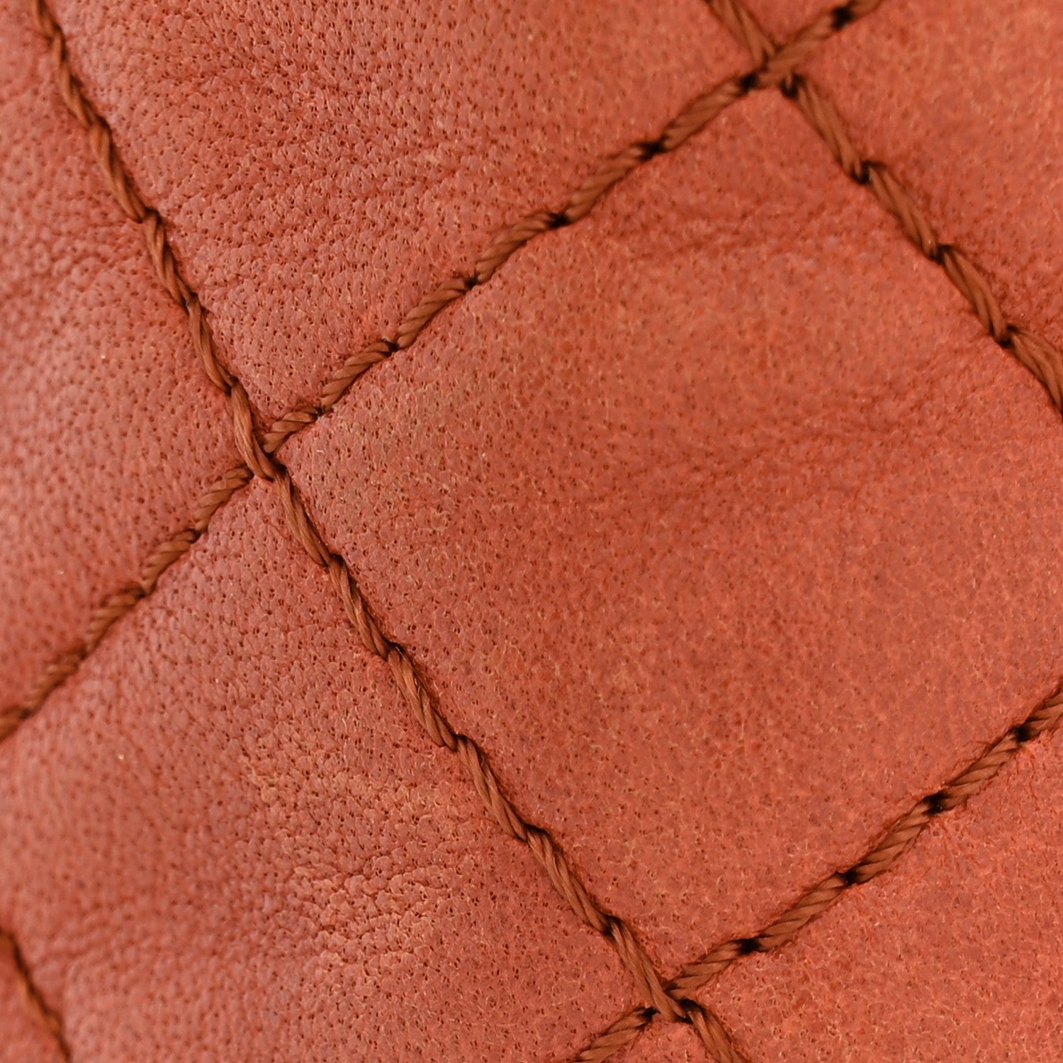 Chanel Glazed Lambskin Quilted Medium Double Flap Bijoux Chain Dark Orange 15 of 16