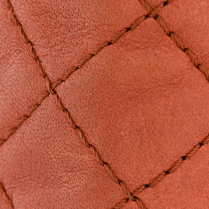 Chanel Glazed Lambskin Quilted Medium Double Flap Bijoux Chain Dark Orange 15 of 16