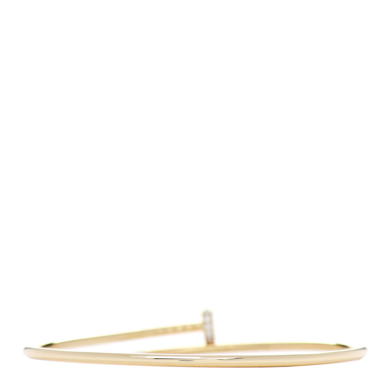 Cartier 18K Yellow Gold Diamond Small Juste Un Clou Bracelet 19 2 of 3