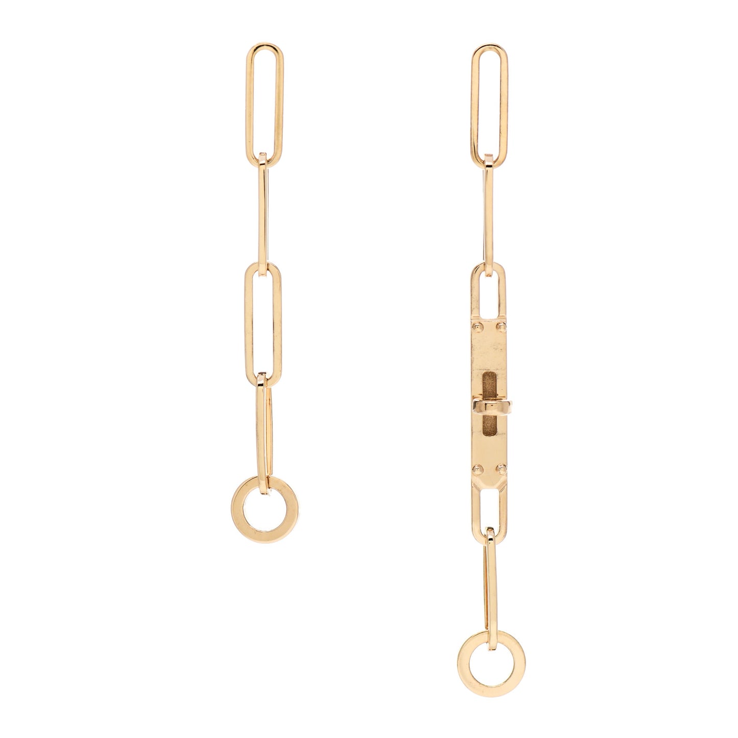 18K Yellow Gold TPM Kelly Chaine Earrings