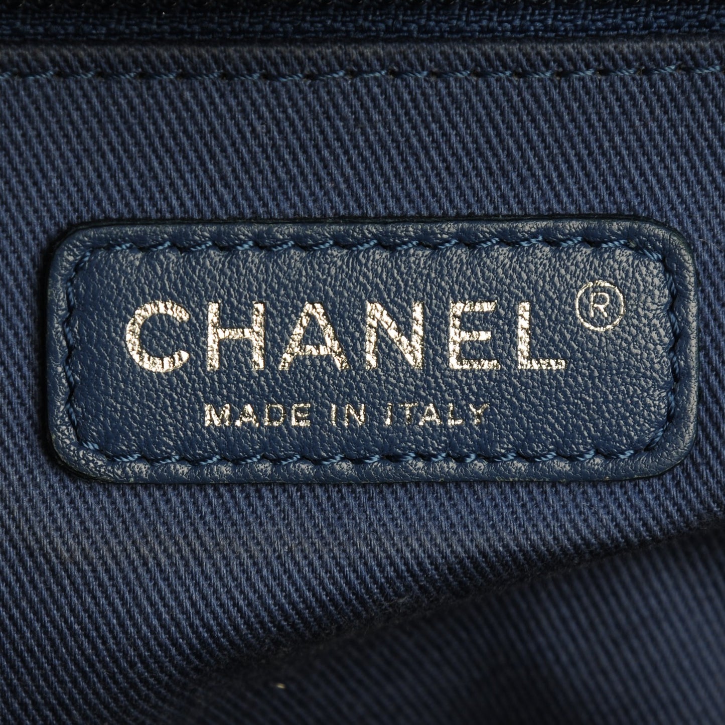Canvas Large Deauville Tote Denim Blue