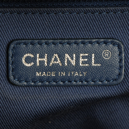 Chanel Canvas Large Deauville Tote Denim Blue 6 of 7