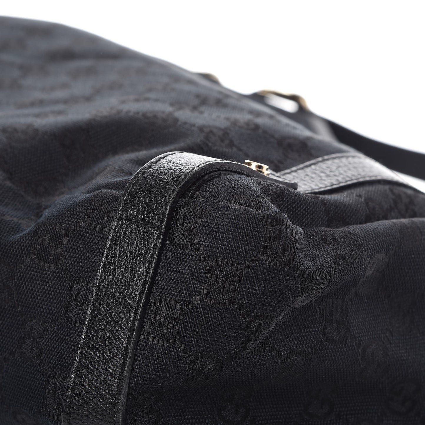 Monogram Medium Abbey Shoulder Bag Black