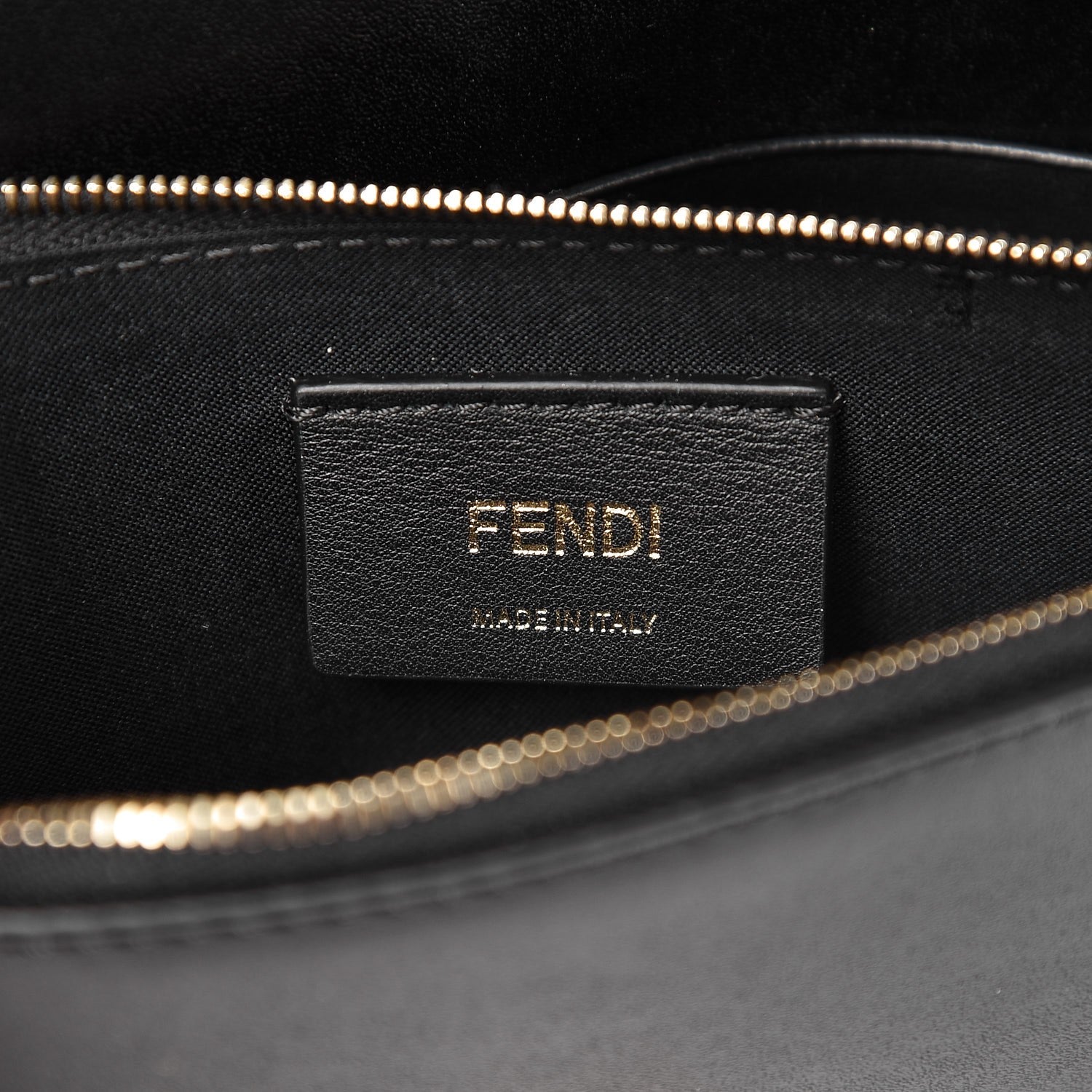 Fendi Vitello Liberty Lucido F is Fendi Medium Envelope Wallet on Chain Black 6 of 8