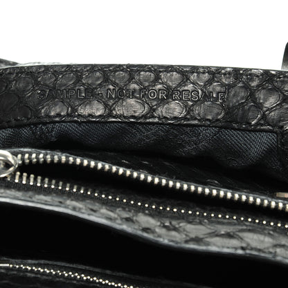 Proenza Schouler Python PS1 Medium Satchel Black 7 of 8