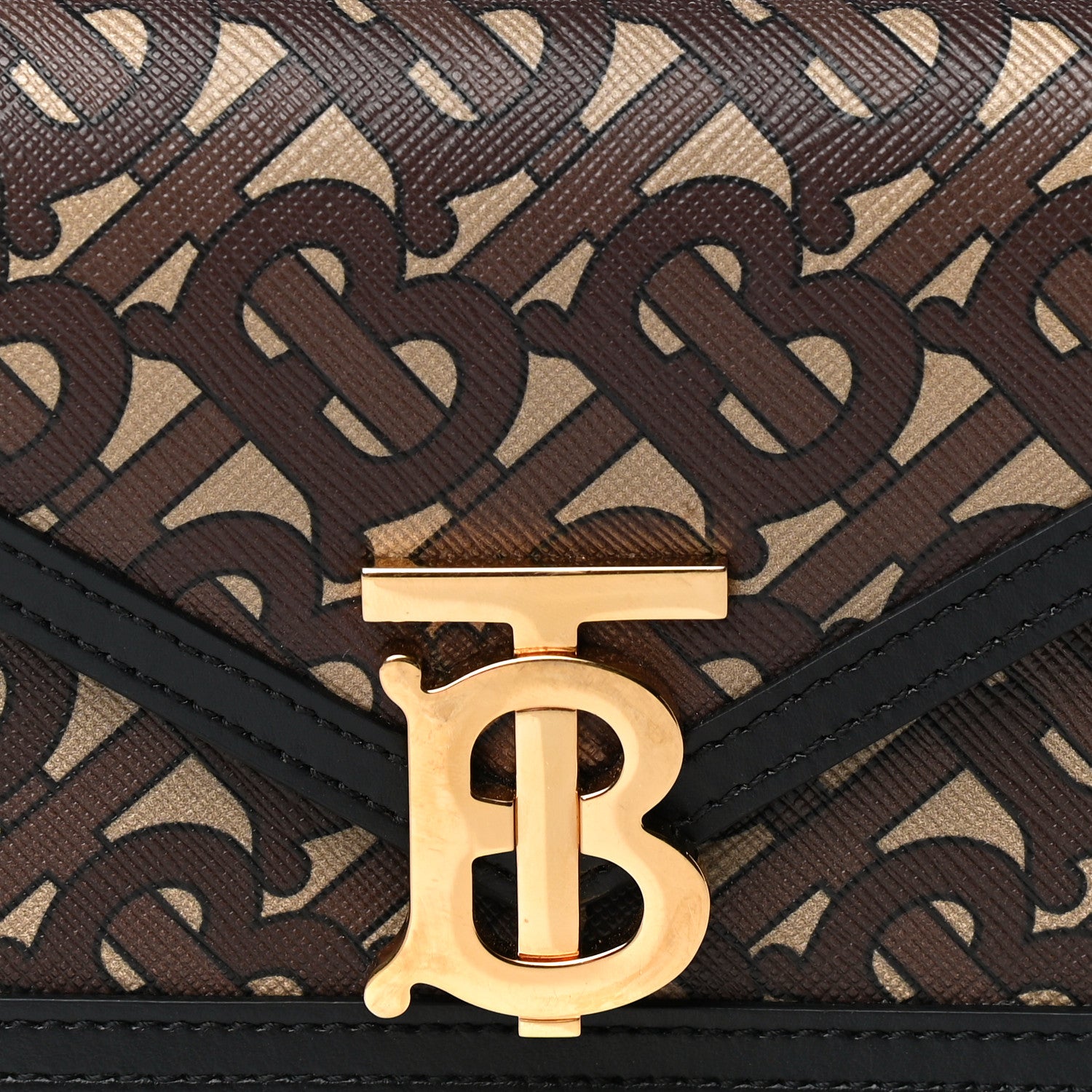 Burberry E-Canvas Monogram TB Envelope Belt Bag Bridle Brown 7 of 12