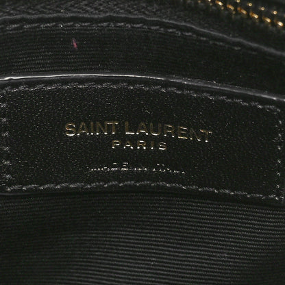 Saint Laurent Calfskin Y Quilted Monogram Toy Loulou Crossbody Bag Black 6 of 10