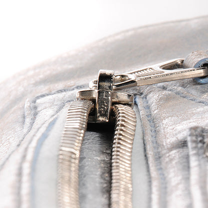 Balenciaga Agneau Giant 21 Silver Hardware Envelope Clutch Sky Blue 9 of 12