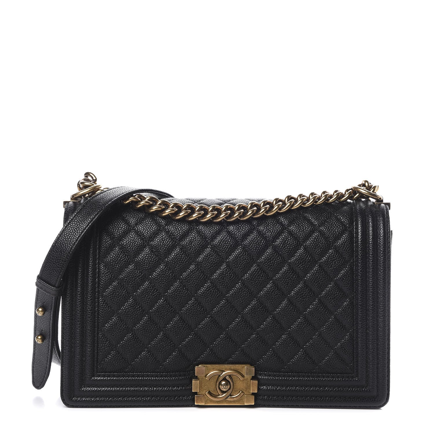 Chanel Caviar Quilted New Medium Boy Flap Black 1 of 11