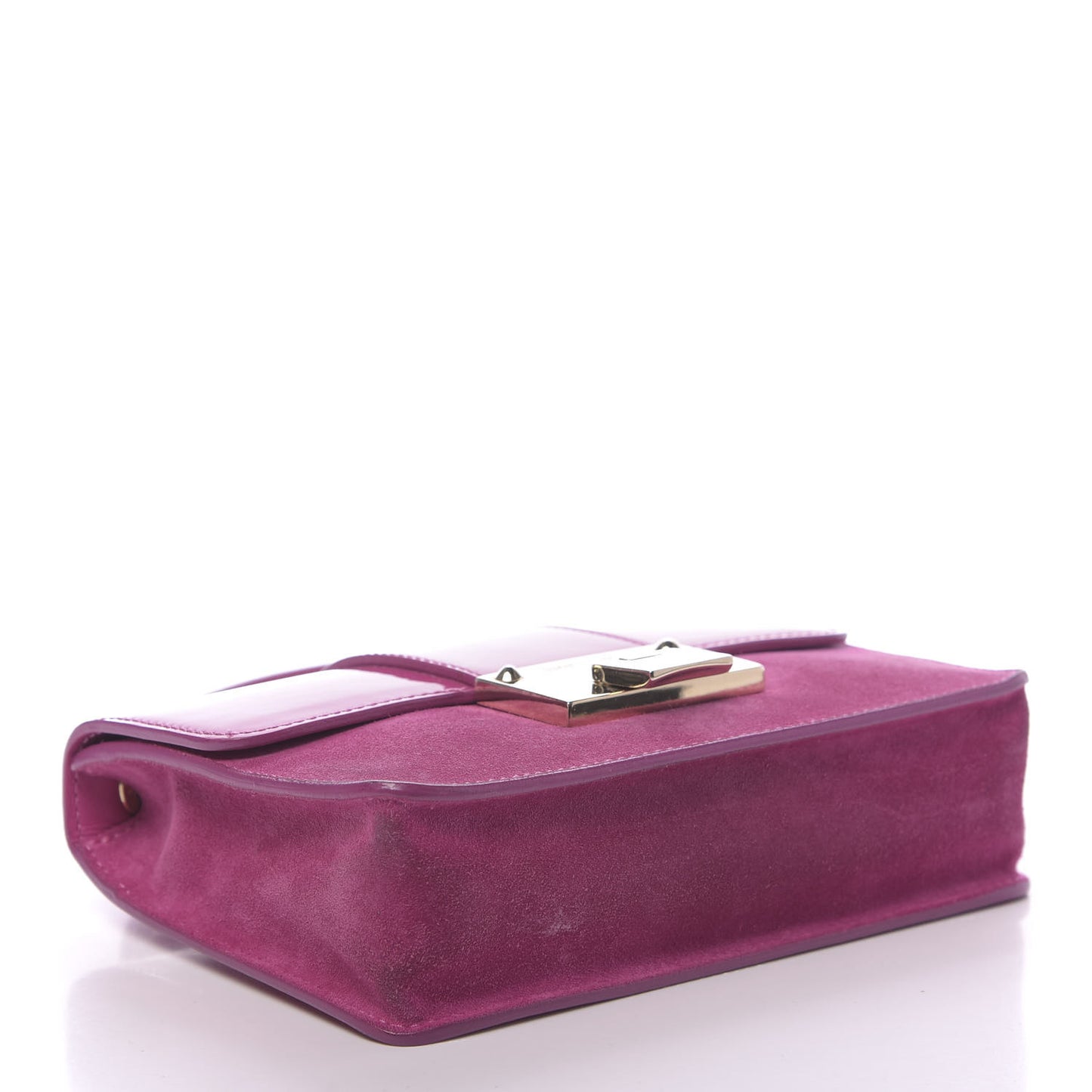 Patent Suede Rebel Crossbody Bag Pink