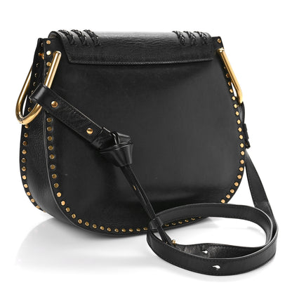 Chloe Calfskin Braided Medium Hudson Shoulder Bag Black 3 of 8