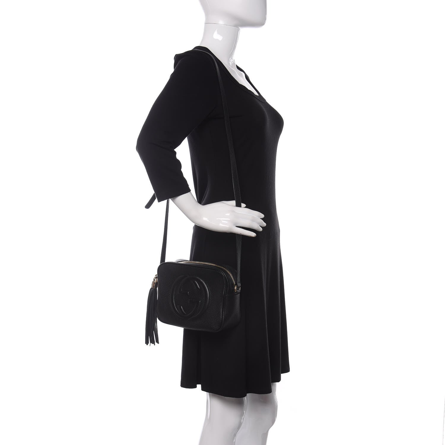 Gucci Pebbled Calfskin Small Soho Disco Bag Black 2 of 10