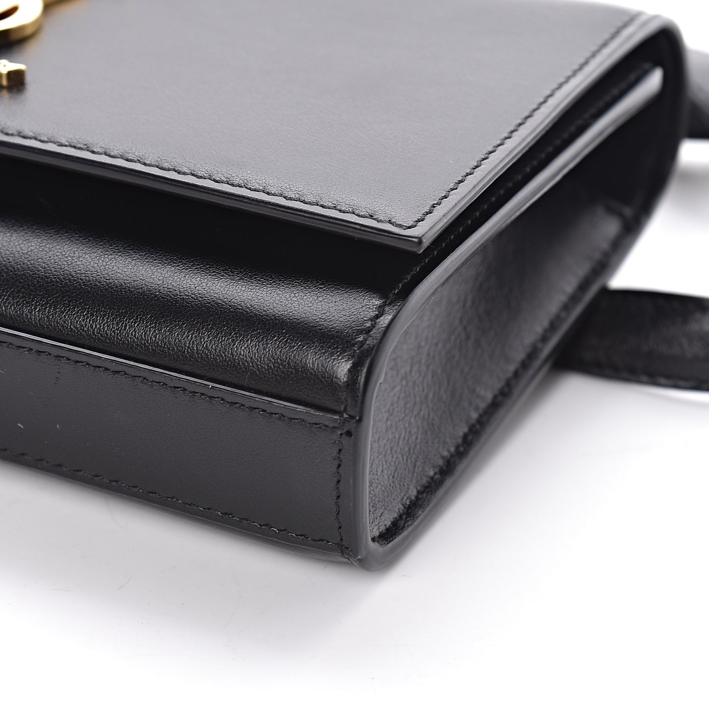 Smooth Calfskin Monogram Kate Belt Bag Black