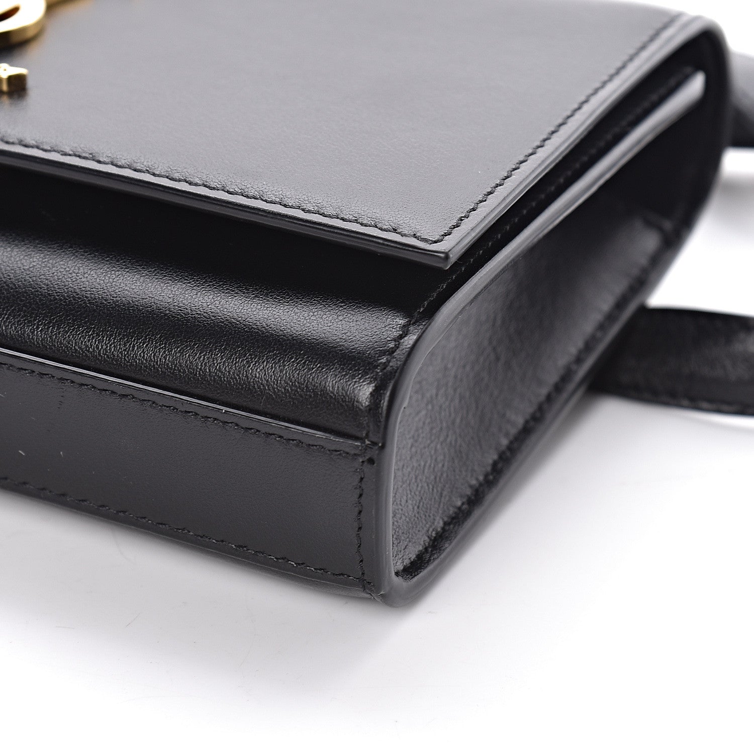 Saint Laurent Smooth Calfskin Monogram Kate Belt Bag Black 8 of 9