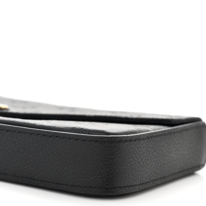 Louis Vuitton Empreinte Pochette Felicie Chain Wallet Black 10 of 11