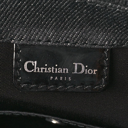 Christian Dior Calfskin Patent Trailer Trash Cadillac Tote Black 6 of 10
