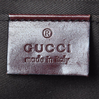 Gucci Monogram Studded Large Horsebit Clutch Bordeaux 8 of 12