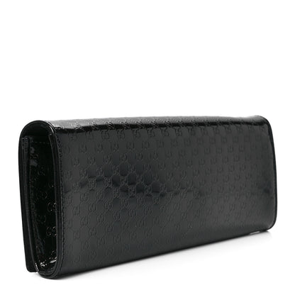 Gucci Patent Microguccissima Small Broadway Clutch Black 3 of 13