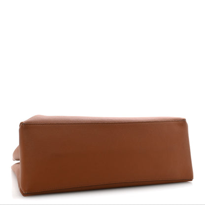 Louis Vuitton Grained Calfskin Lockme Shopper Chataigne 4 of 11