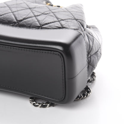 Chanel Aged Calfskin Quilted Small Gabrielle Backpack Black 6 of 9