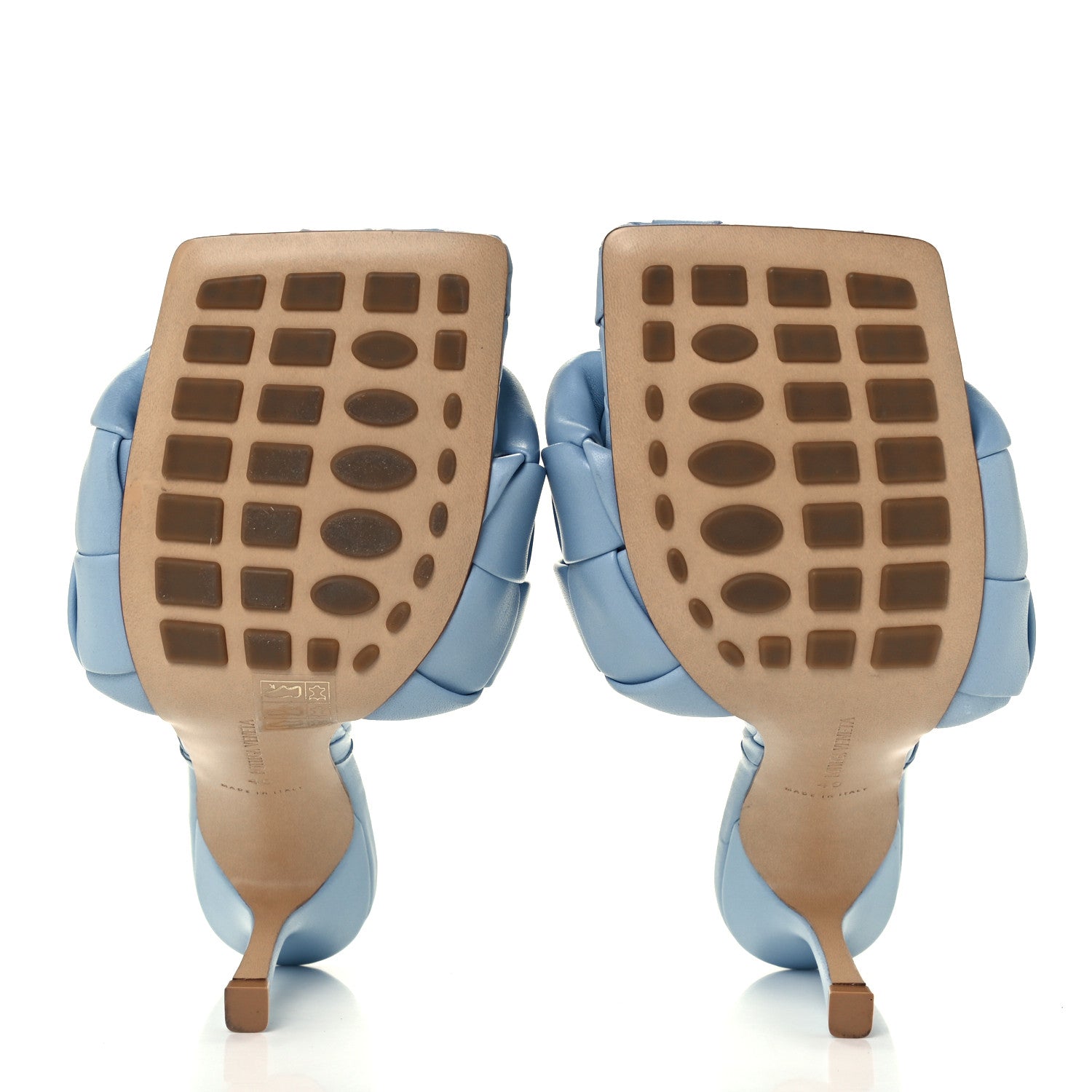 Bottega Veneta Nappa Maxi Intrecciato Lido Mule Sandals 40 Ice 7 of 10