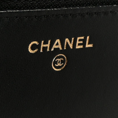 Chanel Lambskin Quilted Trendy CC Wallet On Chain WOC Black 6 of 13
