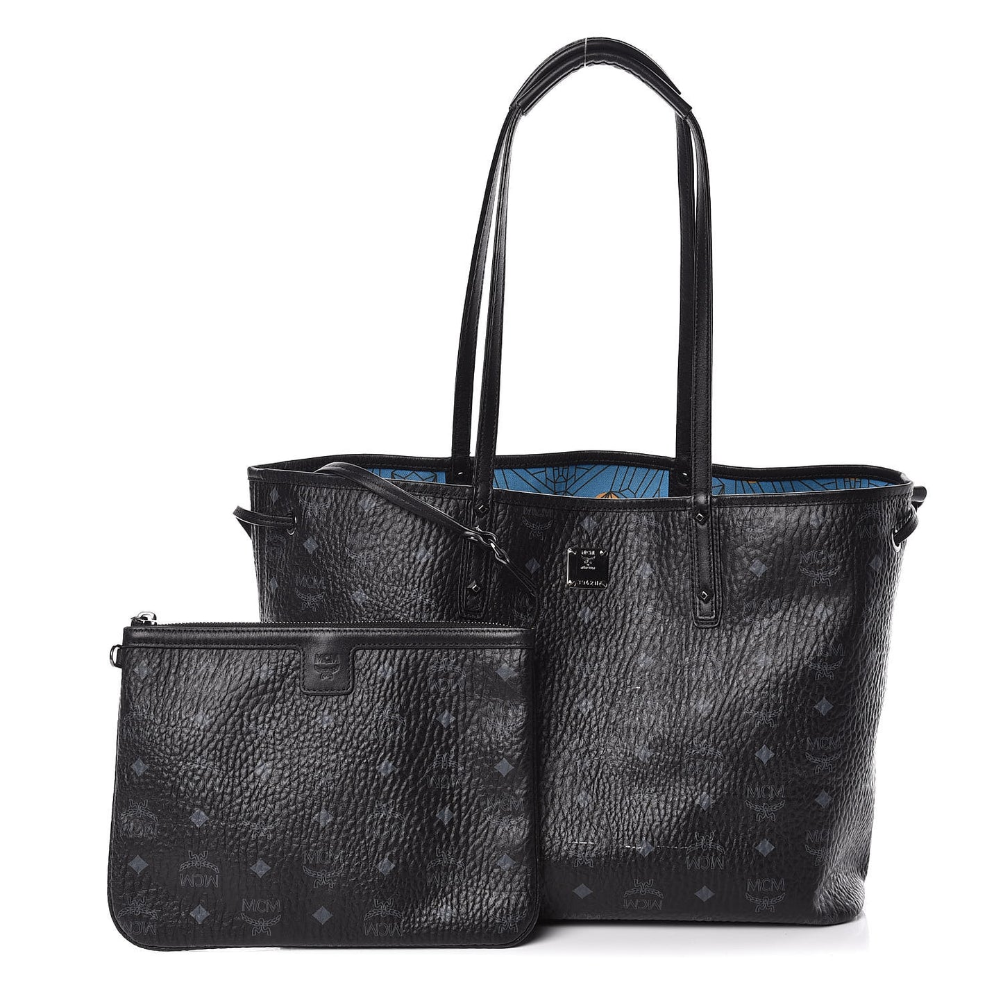Visetos Medium Project Reversible Shopper Tote Black