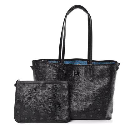 MCM Visetos Medium Project Reversible Shopper Tote Black 1 of 21