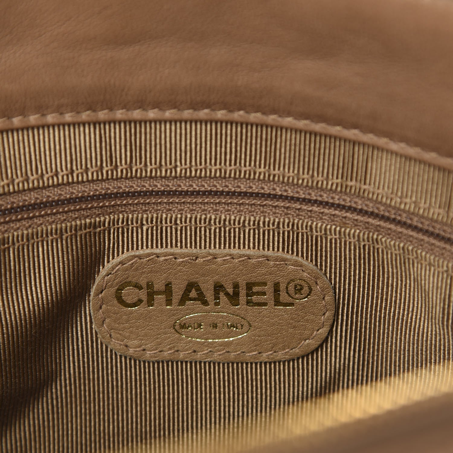 Chanel Lambskin Quilted Flap Shoulder Bag Beige 8 of 10