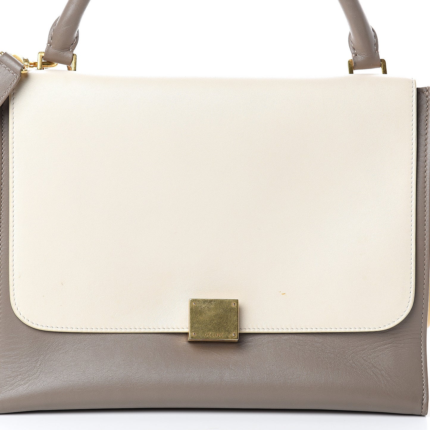Smooth Calfskin Medium Tri-Color Trapeze Butter