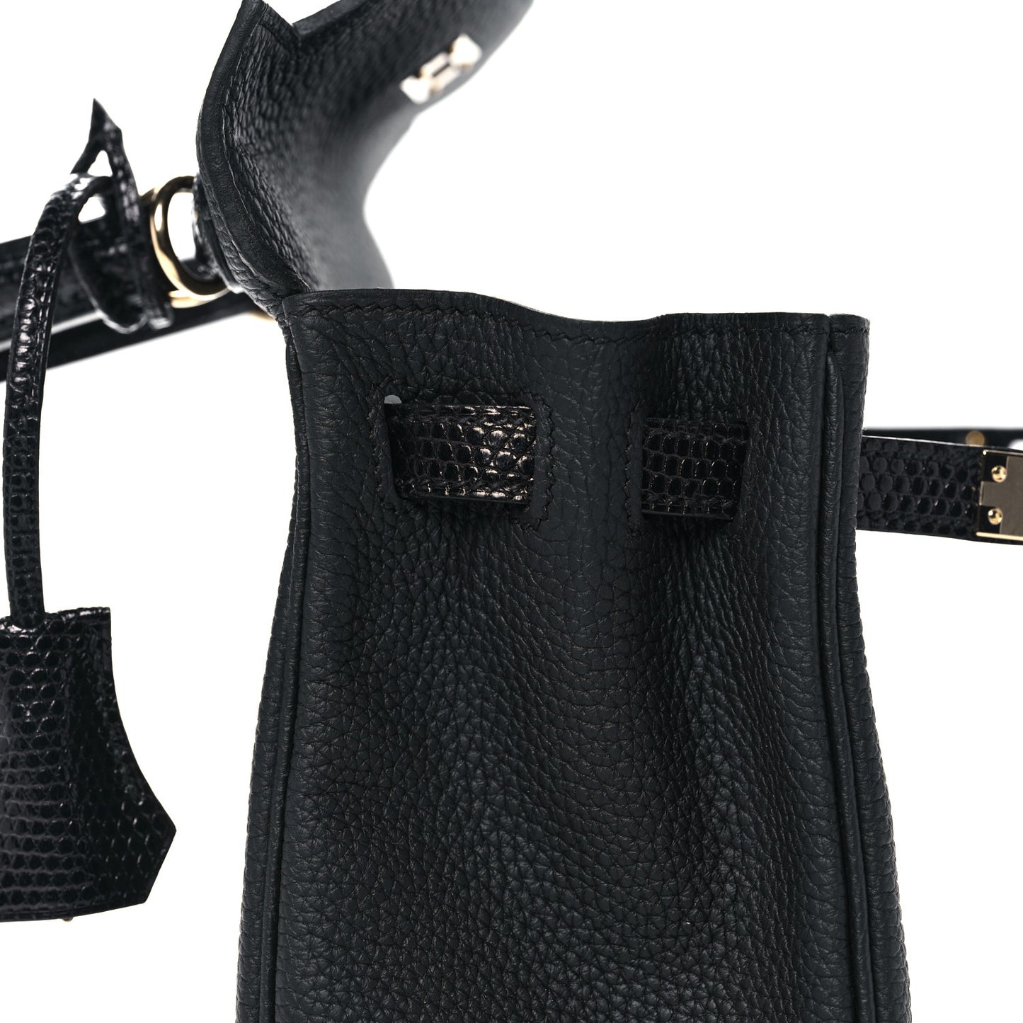 Togo Lizard Kelly Retourne Touch 25 Black