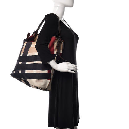 Burberry Canvas Check Bucket Bag Multicolor 2 of 17